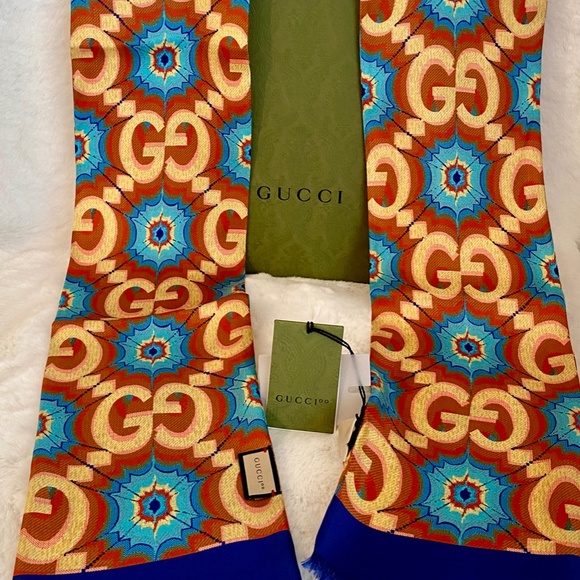 Gucci Tops - Gucci 100th Anniversary Limited Edition Centennial Scarf